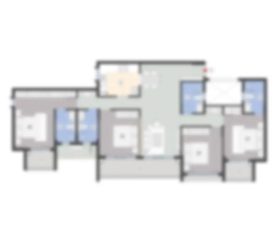 4 BHK floor plan